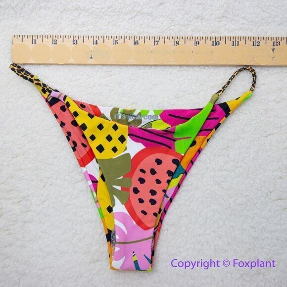NEW It’s now cool  String Bikini Bottom cheeky thong in Tropicool, size M - Picture 7 of 12